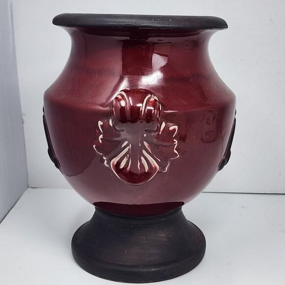 Gothic Red & Black Damask Vase - Picture 3 of 10